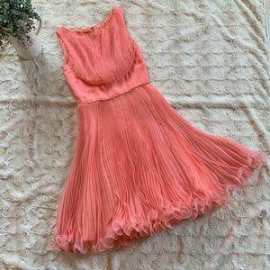 Vintage coral pink party dress